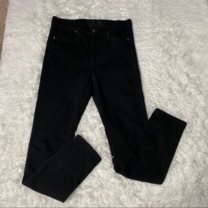 COS Black High Rise Cropped Leg Skinny Jeans